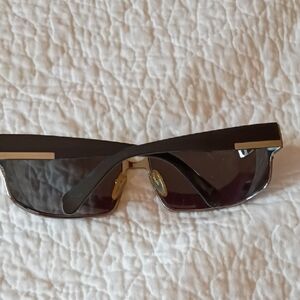 Prada Black / Smokey Sunglasses with Silver Accents, Like New Condition